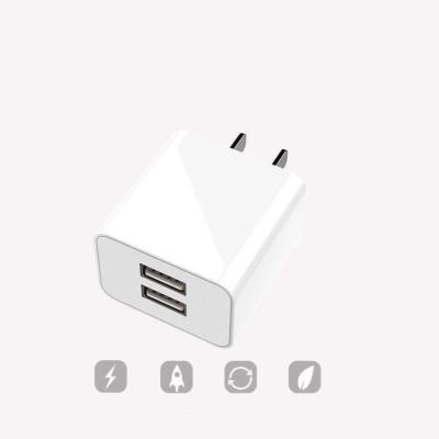 China Universal 2USB Fast Charger Wall Mobile Phone Charger NULIKE 2.4A Travel Adapter US EU US Charger For Huawei Xiaomi Phones for sale