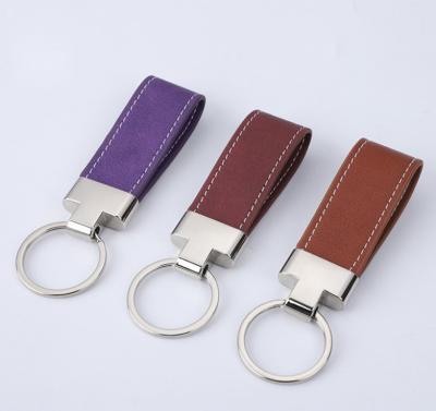 China Eco-friendly Personalized Cheap Car Key Indicators Gift PU Leather Key Chain For Advertising for sale