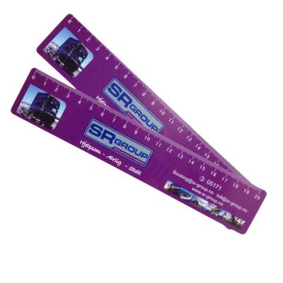 China Custom Printed Cheap Double Side PVC Talking Ruler Durable As Promotional Gift for sale