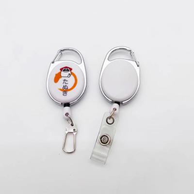 China Durable Retractable Reel Clip Nurse Badge Custom Portable ID Name Card Badge Holders for sale