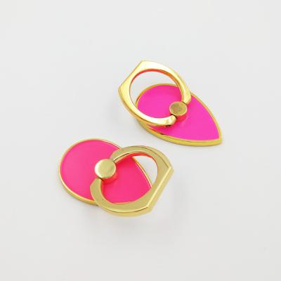 China Waterproof Fashion Metal Cell Phone Holder Ring Gold Plated 360 Rotation For Gift for sale