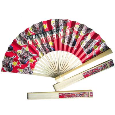 China China Customized Promotional Logo 21cm Hotel Advertising Bamboo Hand Fan for sale