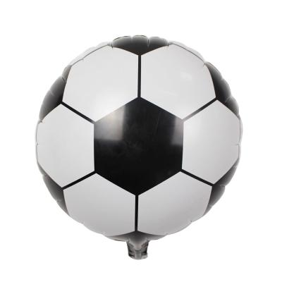 China Toy Custom OEM Promotional Logo Printed 18 Inch Round Shape Soccer Helium Foil Balloons for sale