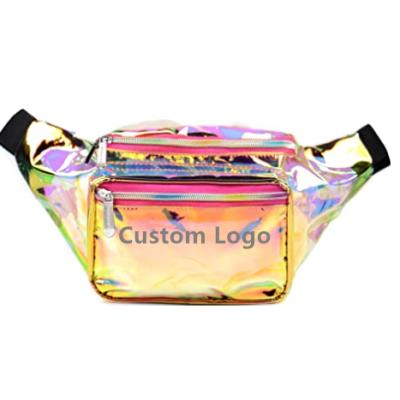 China Promotional High Quality Multi Waist Bag Waterproof Sport Water Proof Purpose Pussy Pack Holographic Waist Bag for sale