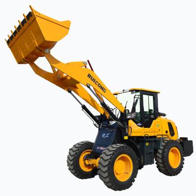 China Building Material Stores Wheel Loader 2022 Hot Sale 3 Ton Mini Loader 4 Wheel Drive Tractor With Front Loader for sale