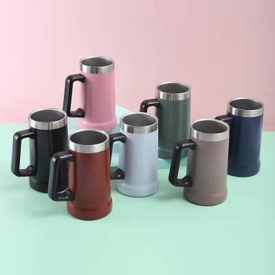 China Amazon Watersy New 2022 Viable Style 304 Stainless Steel Wall Sublimation Thermos Blanks Double Mugs Wholesale Supply Handle for sale