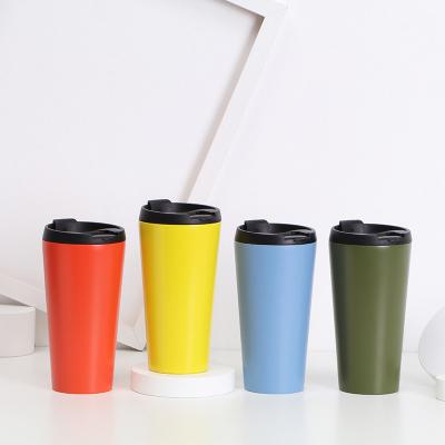 China 2022 Viable Popular Products Wholesale 16oz Double Wall Stainless Steel Travel Mug Mug Vacuum Clean Insulated Coffee Mugs With Sealed Lid for sale