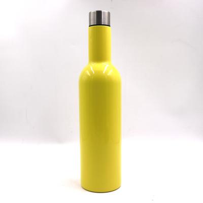 China New Style 500ml 750ml 18/8 Stainless Steel Vacuum Wine Bottle Red Wine Viable Wall Insulated Double Tumbler for sale