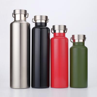 China 2021 New Latest PORTABLE In Amazon Product 350/500/600/750ml Double Wall Stainless Steel Vacuum Insulated Portable Sport Water Bottle for sale