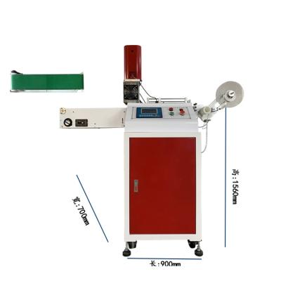 China Garment Shops Apparel Care Label Ultrasonic Cutting Machine For Clothes Washing Brand Printing Brand Cutting for sale