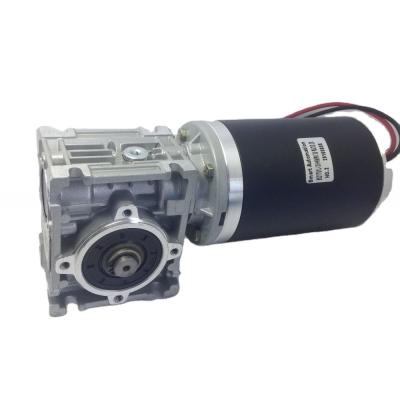 China NMRV030.80ZYT Series DC Worm Gear Motor 12v 24v 100w 200w With Worm Gearbox RV030 for sale