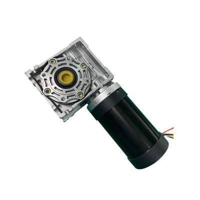 China NMRV050.80BL High Power Brushless DC Wrom Gear Motor with RV050 Gearbox 12vdc 24vdc 36vdc 48vdc Up To 400W for sale