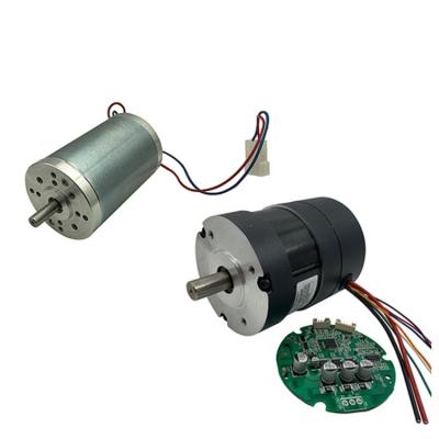 China Magneto permanente cepillado sin escobillas de pequeño tamaño DC de par potente PMDC motor 12v 24v 36v 48v en venta