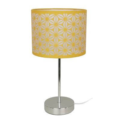 China Modern Metal Base Metal Base Metal Base Post Office Art Decor Lighting Geometric Floral Table Lamp for sale