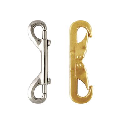 China Custom Heavy Industry Double Bolt Rose Gold Zinc Plated Hardware Snap Side Hook for sale