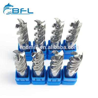 China General Aluminum Milling Cutter / High Speed ​​BFL Tungsten Carbide 3 Flute , Polished , Uncoated for sale