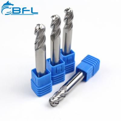 China High Speed ​​Solid Cutting BFL Carbide End Mill Ball Nose Type For Aluminum for sale