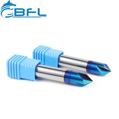 China Carbide BFL Carbide 90Degree Angle 3 Flutes Chamfer End Mill Tool for sale