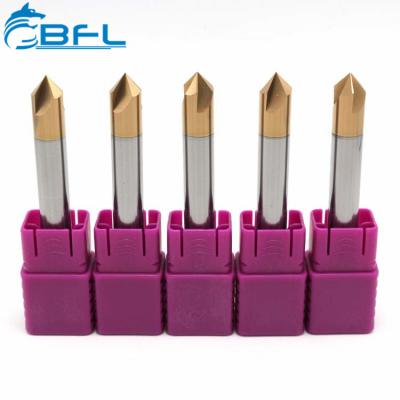 China High Quality High Speed ​​Cut BFL Tungsten Carbide 3 Flute 90 Degree Chamfering End Mill for sale