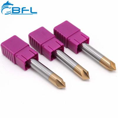 China Solid Carbide BFL High Precision HRC55 4 Flutes Chamfer End Mill for sale