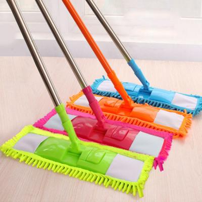 China Competitive Price Viable Broom Customizable Color Cleaning Chenille Broom For Home Use for sale