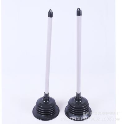 China Sustainable Household Toilet Pipe Cleaning And Decontamination Tool Threaded PVC Toilet Plunger for sale