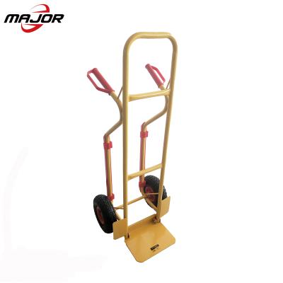 China Portable Heavy Duty Wheelbarrow 200Kg Wheel Trolley Bag Truck Wheeled Folding Hand Cart for sale