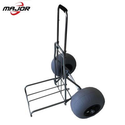 China Foldable Tools Beach Trolley Cart Beach Trailer with Balloon Tires for Fishing for sale