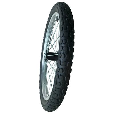 China 20 Inch China Pneumatic Aluminum Spoke Rubber Pneumatic Wheels For Bicycle for sale