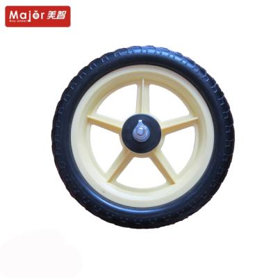 China Bike For Kids Flat Free Solid Tire 12x2 Inch PU Foam Kids Bike Balance Bike Wheel for sale