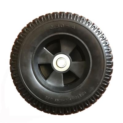 China Tools 8 Inch PU Foam Tire Lawn Tractor Flat Freewheel for sale