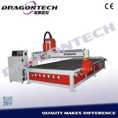 China cnc router for acrylic&wood&plastic&metal&stone&mdf&plywood DT2040ATC, cnc router servo controller 2000*4000*200mm for sale