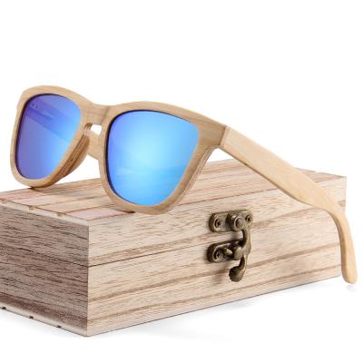 China Fashionable Film Bamboo Sun Glasses New Trendy Sunglasses Fashion Colors Full Sandwich Bamboo Sunglasses for sale