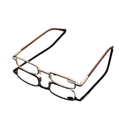 China Thin Aluminum Metal Pen Style Reading Glasses Spring Glasses Pen Old Glasses Sunglasses Feet for sale