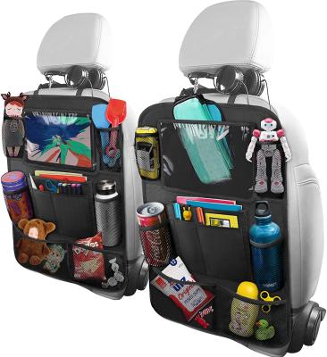 China Universal Car Organizer Back Seat Backseat Organizer Car Organizer for Kids with Hole for USB/Headphone for sale