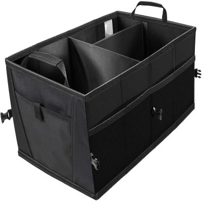 China Durable Trunk Organizer For Car Storage Organizers Best For SUV Truck Van Auto Accessories Organization Caddy Bag for sale