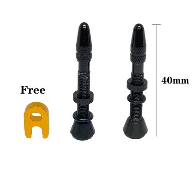 China For Bicycle Black 40mm Cycle Accessories Tire Cap Bike Core Mtb Bike Tubeless Valve for sale