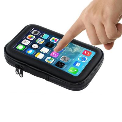 China Black Cell Phone Bag Waterproof Bag Waterproof Touch Screen Cell Frame Bicycle for sale