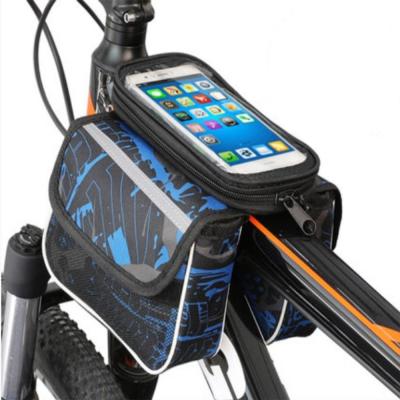 China Accessories Tube Touch Screen Phone Touch Screen Phone Bicycle Mountain Waterproof Front Block Bag Bike Handlebar for sale