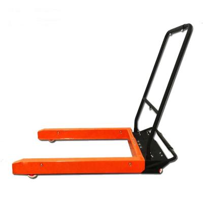 China Easy To Use Hand Handling Tool Warehouse Basket Trolley Mini Lifting Box Forklift for sale