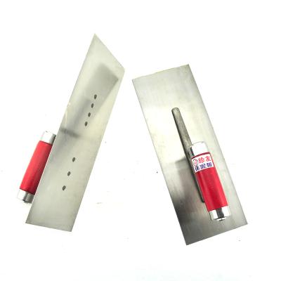 China Construction SQUARE Durable Carbon Steel Plastering Brick Handle Wooden Trowel Building Tools for sale