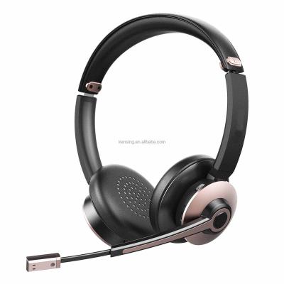 China Headband Computer Earphone with MIC 3.5mm Jack and USB Connector for android windows zoom skype for sale