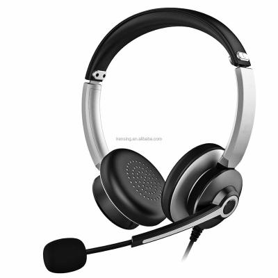 China computer headset with MIC 3.5mm Jack and USB connector for android windows zoom skype MHP-782 for sale