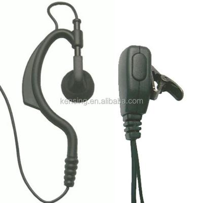 China High Quality In-Ear Walkie Talkie Headset Ear Hook With PTTs Button And VOX for sale