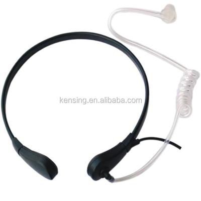 China Built-in microphone throat earphone with a noise canceling mic, throat microphone for walkie-talkie for sale