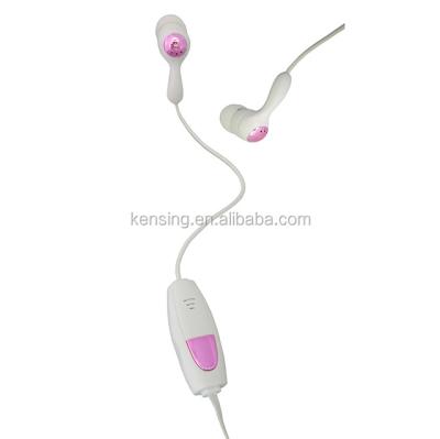 China In-ear white color mobile in ear earpiece with red decorate and PTTs buttons for sale