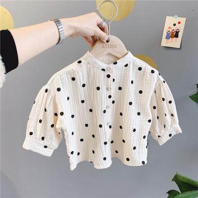 China 2021 Fashion Breathable Girls Shirt Girls Round Neck Spring Blouse Interesting Long Sleeve Autumn T-shirt For Kids Girls for sale