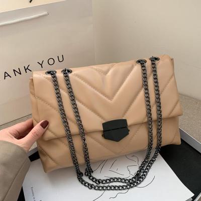 China Waterproof High Quality Luxury Letter Leather Wide Band Women Brand Retro Saddle Shoulder Female Messenger Bag for sale