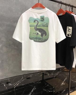 China Breathable Acne 21ss Studios Dinosaur Print Tee Mens Womens Couples Casual Oversized T Shirt High Street 1:1 Cotton T Shirt for sale