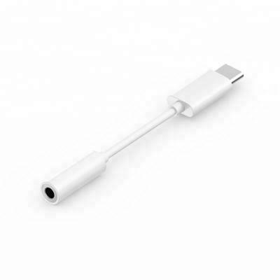 China Mobile Phone USB C C to DC 3.5mm Microphone Female Audio Earphone Stereo Adapter for sale